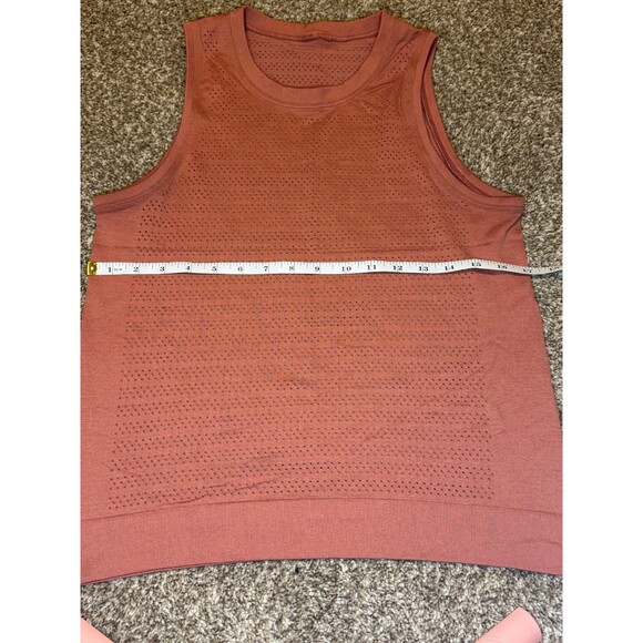 Lululemon Breeze By Muscle Tank Top Squad Brick Orange Without size tag (Size 6) - Picture 7 of 7